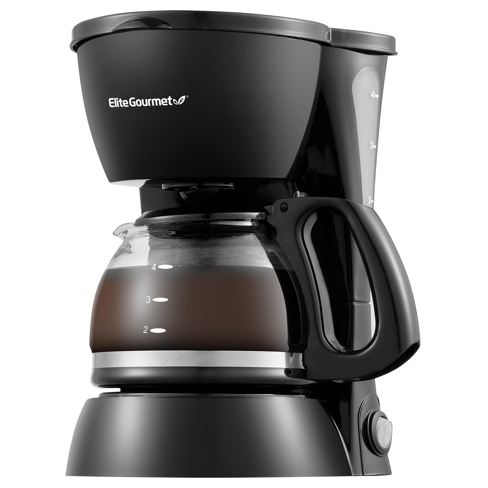 Automatic Brew and Drip Coffee Maker 4 Cup Capacity Kitchen Machine Black