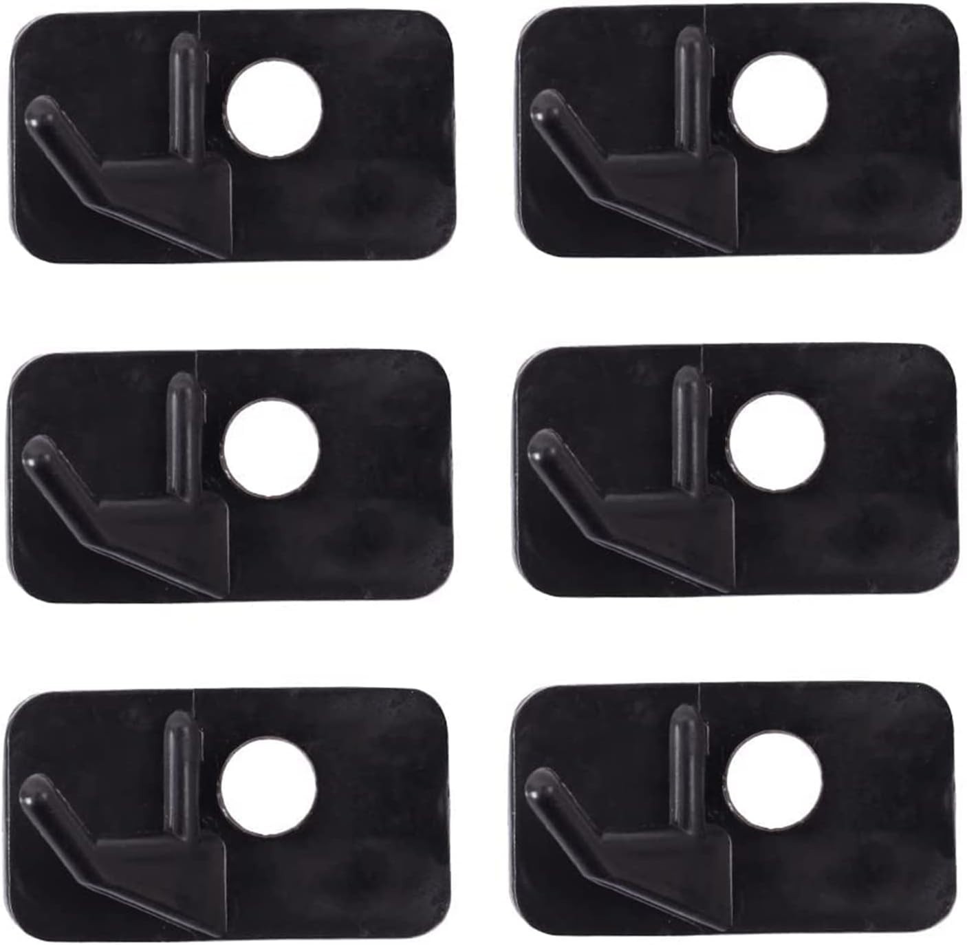 6pcs Black Adhesive Arrow Rest for Recurve Bow - Right & Left Hand Performance