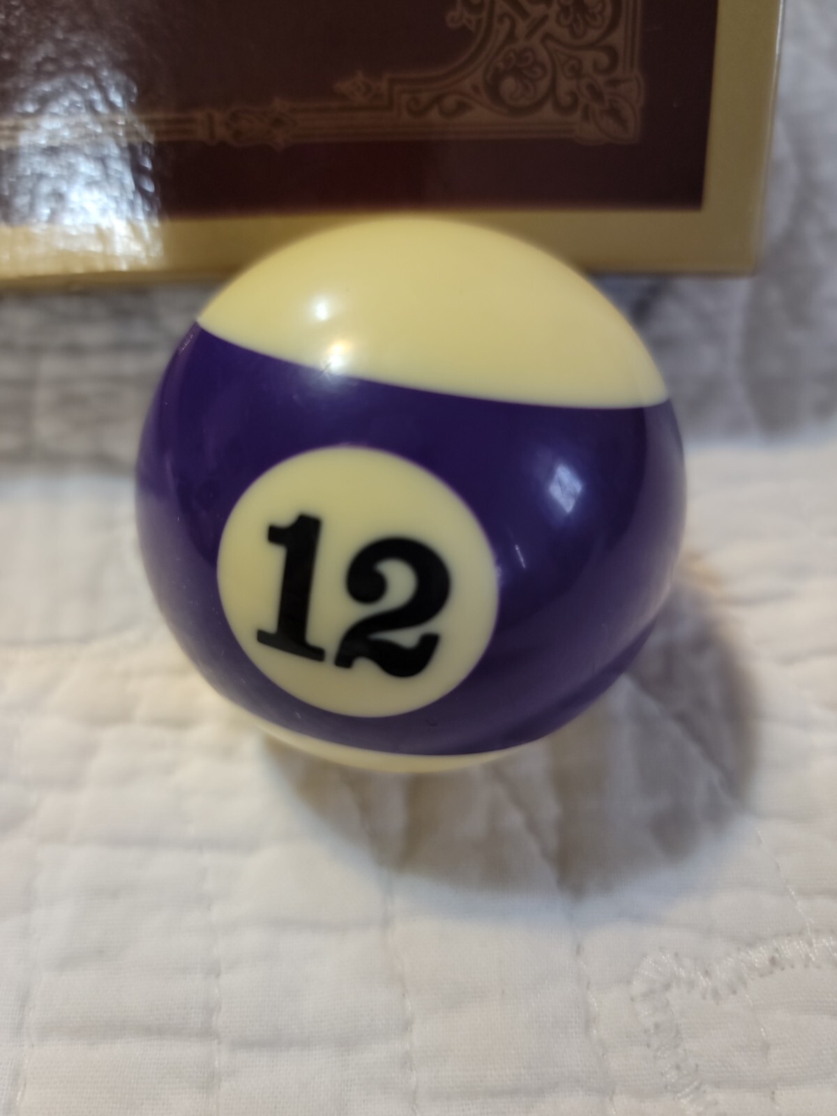 Replacement Billiard Pool 12 Ball Purple Empire 2.25" EUC