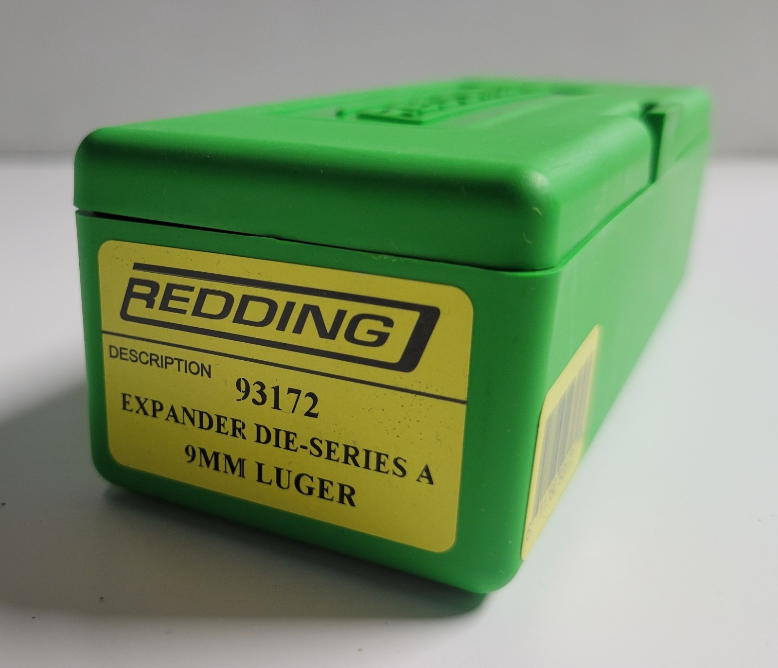 93172 REDDING CASE MOUTH EXPANDING DIE - 9MM LUGER - NEW - FREE SHIP