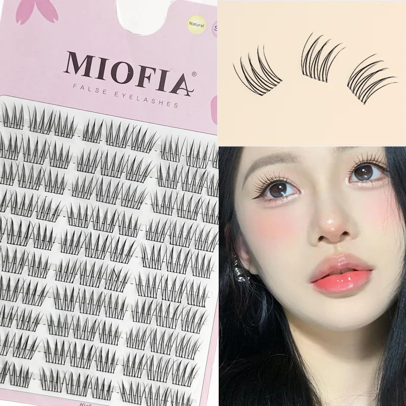 1/box 90 clusters idol False Eyelashes Black Natural Manga Lashes Anime Eyelashe