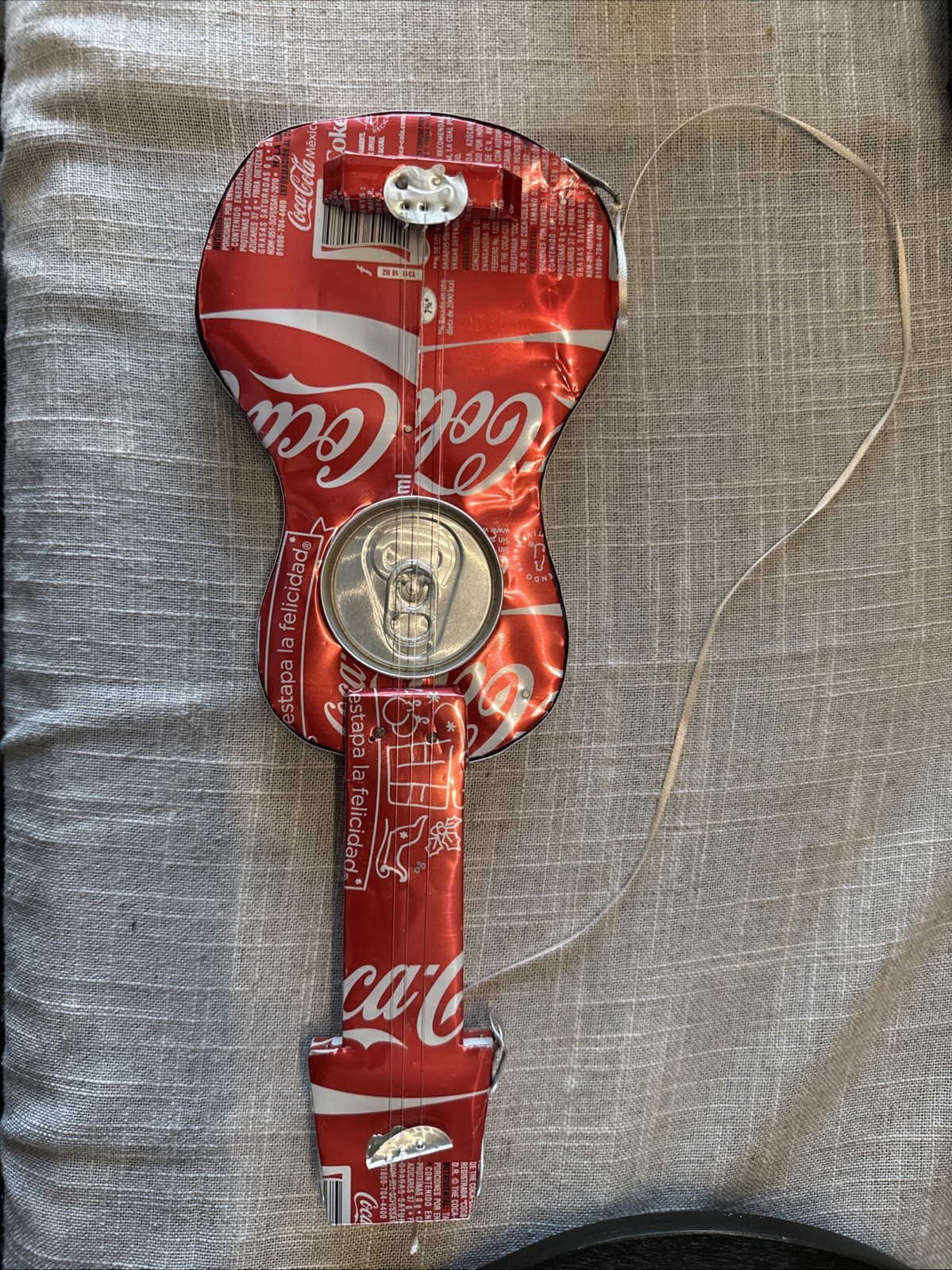 Handmade, Coke And Guitar Folk Art