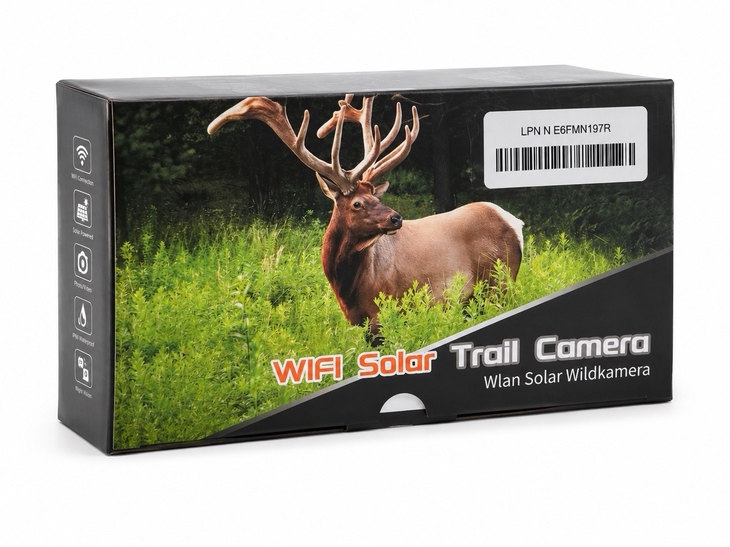 MAXDONE Solar Trail Camera HD 48MP with Rechargeable Battery & Memory Card