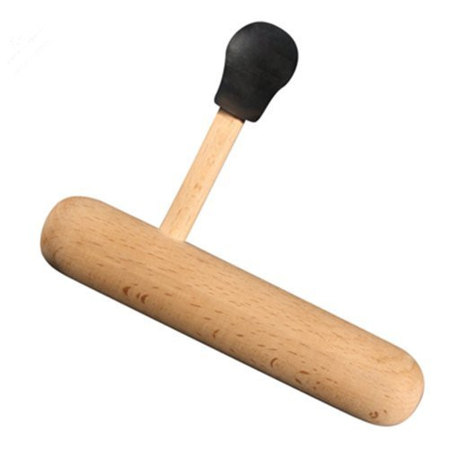 New Massage Hand Held T Bar Tool Wooden Press Bar