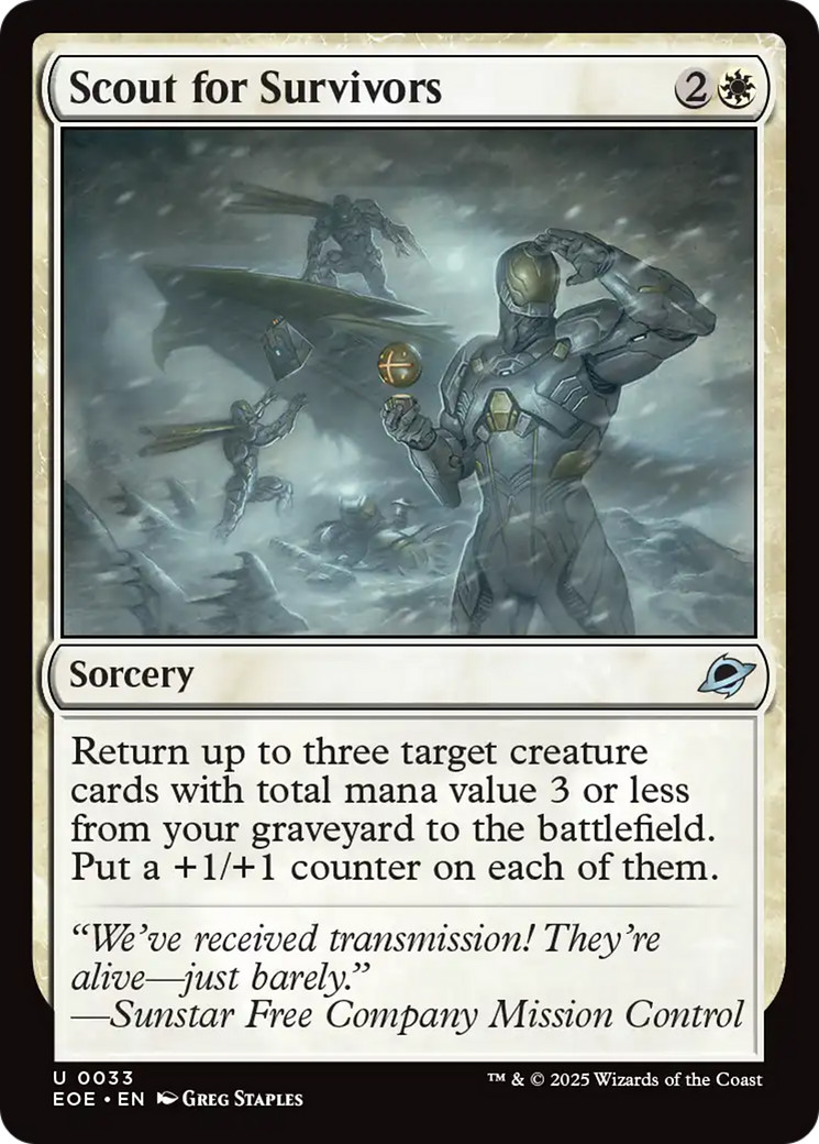 x1 Scout for Survivors EOE Edge of Eternities MTG 33 M/NM 1x