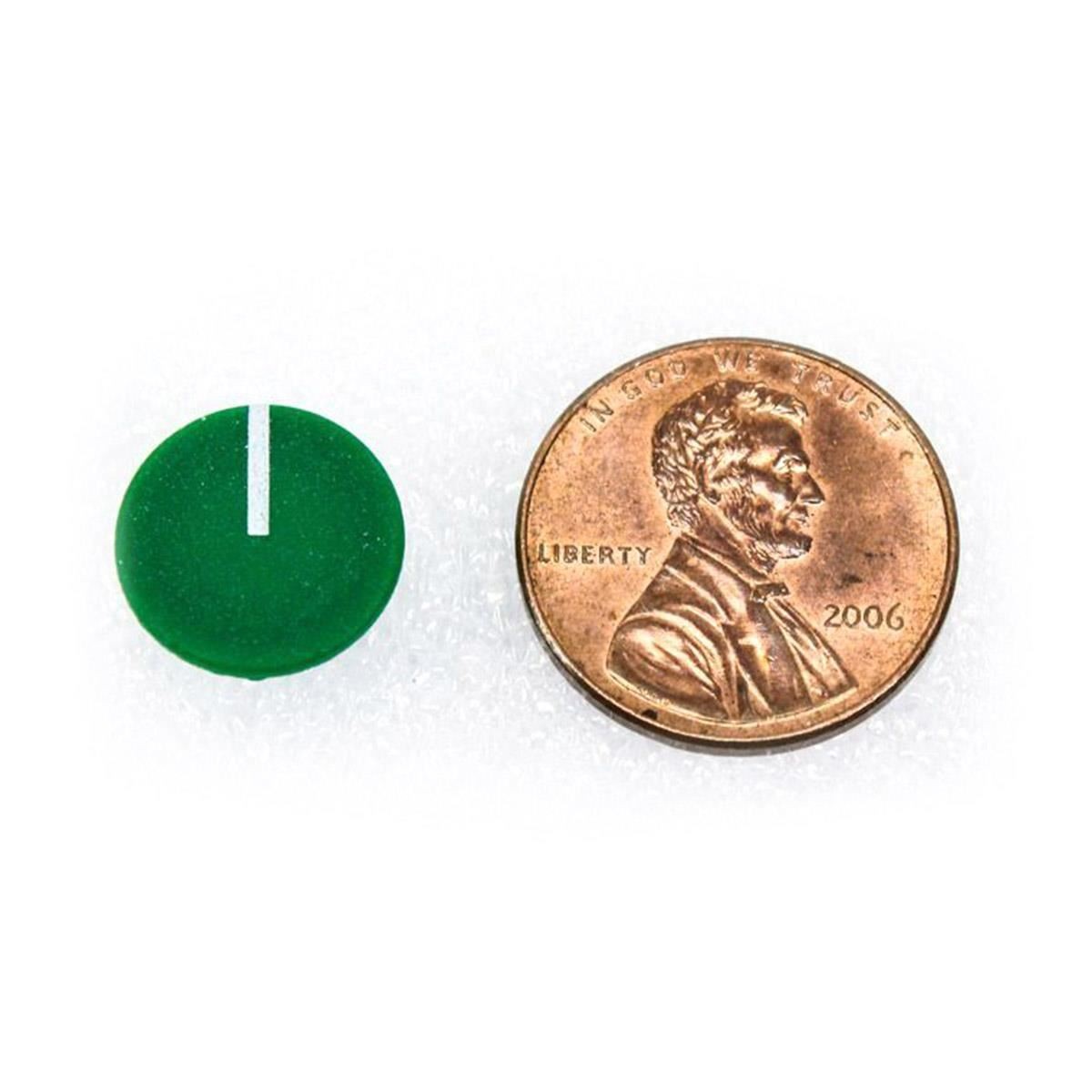 12mm Green Knob Cap with Indicator Line for DBX 160, 160A, 160X, 160XT