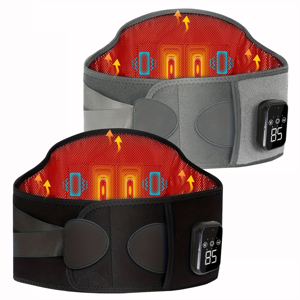 Heated Lower Back Brace for Back Pain Relief, Back Belt with Heating & Vibration
