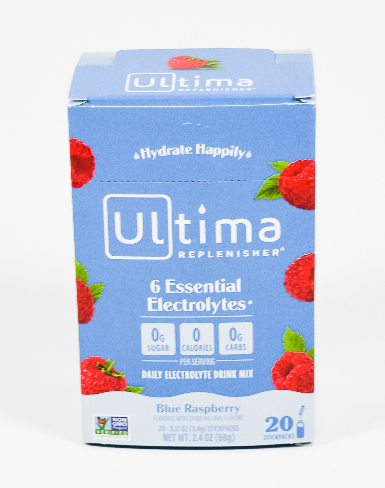 ULTIMA Replenisher Electrolyte Mix 20 stickpacks BLUE RASPBERRY nib 09/2026