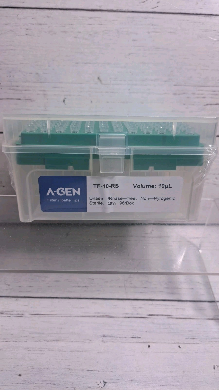 10uL Racked Pipette Tips Universal Fit Clear W/Graduation, E-Beam 1 Rack 96 Tips