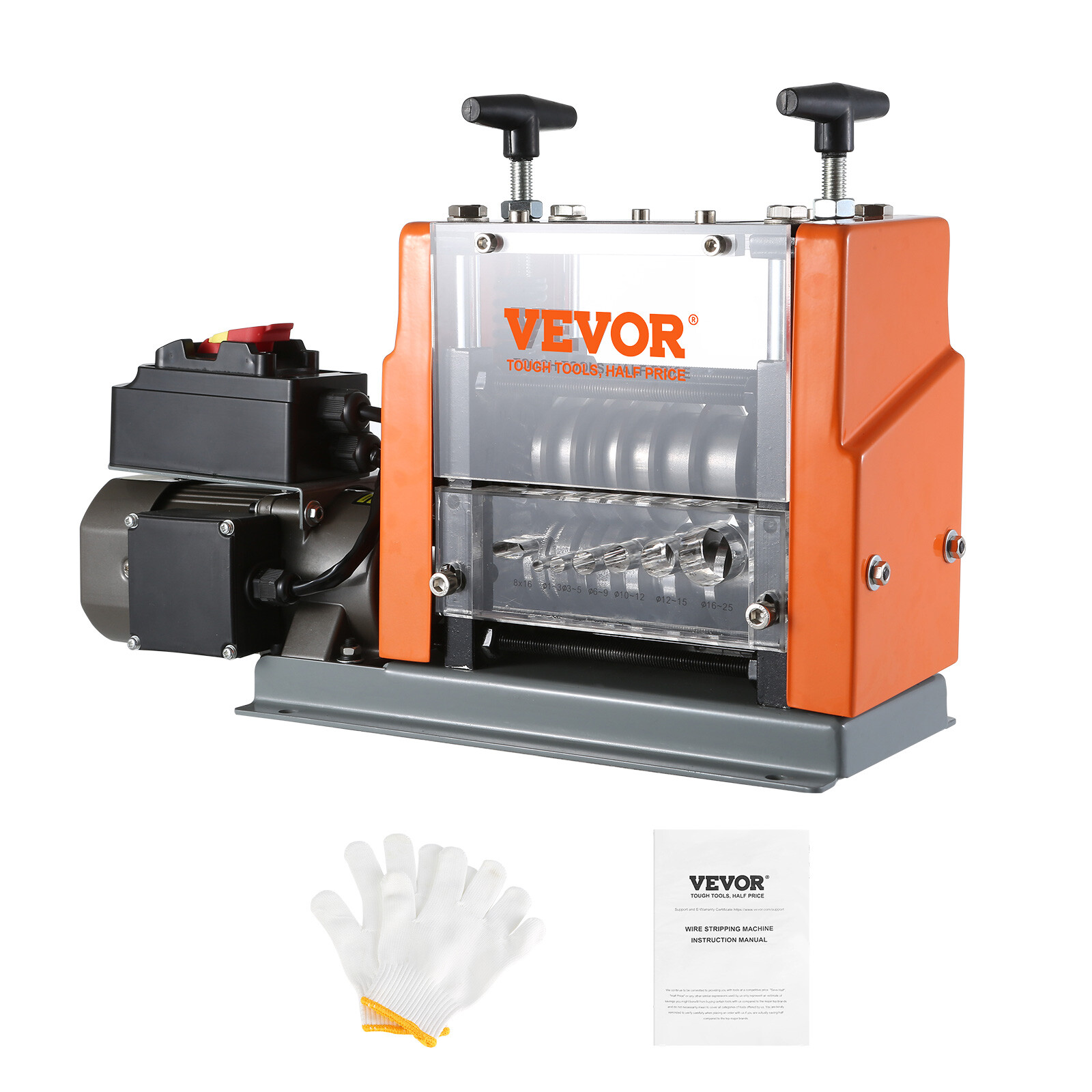 VEVOR Electric Wire Stripping Machine Copper Cable Stripper 0.06''-0.98'' 60 W