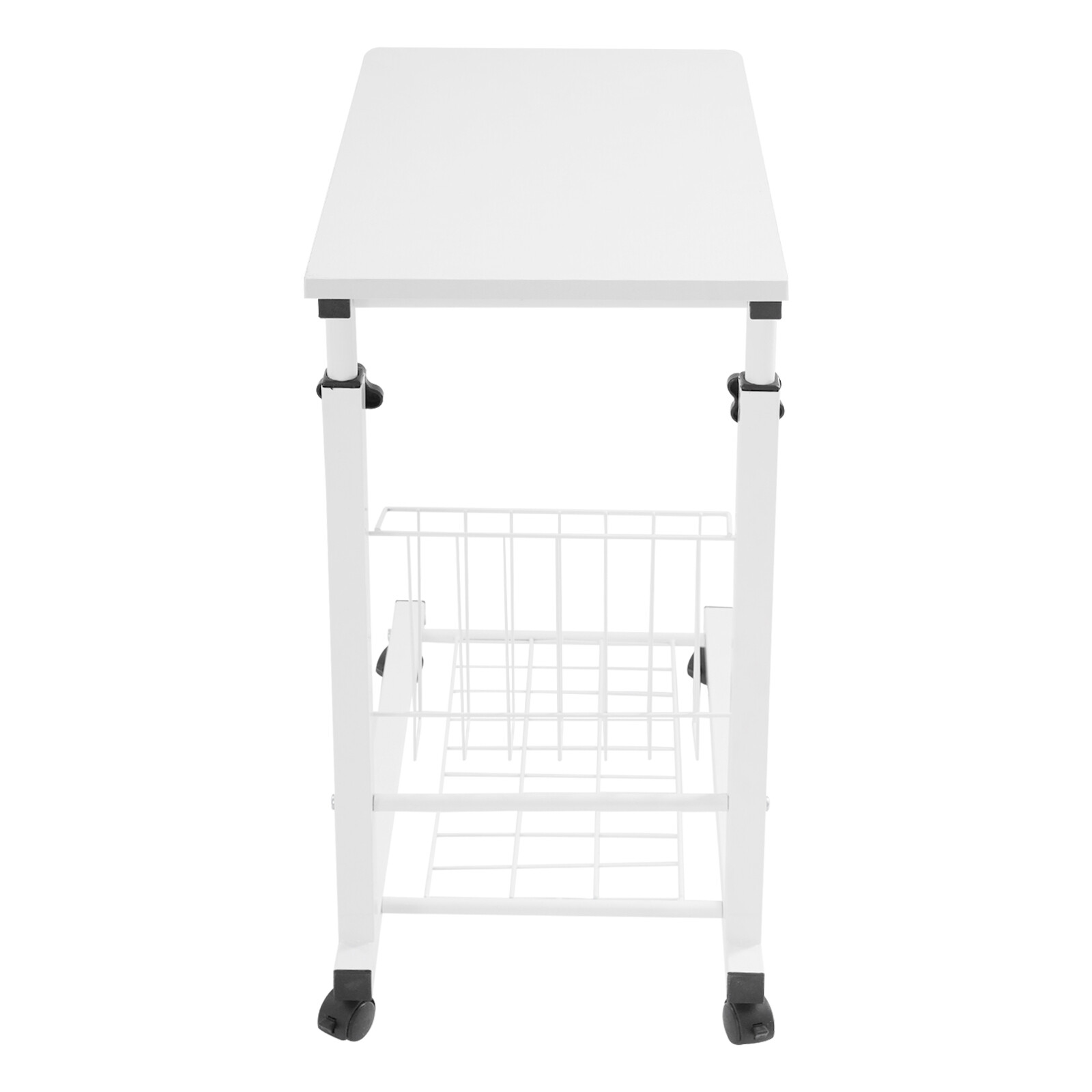 Adjustable Bed Side Table Side Table with Wheels Mobile Standalone Table USA