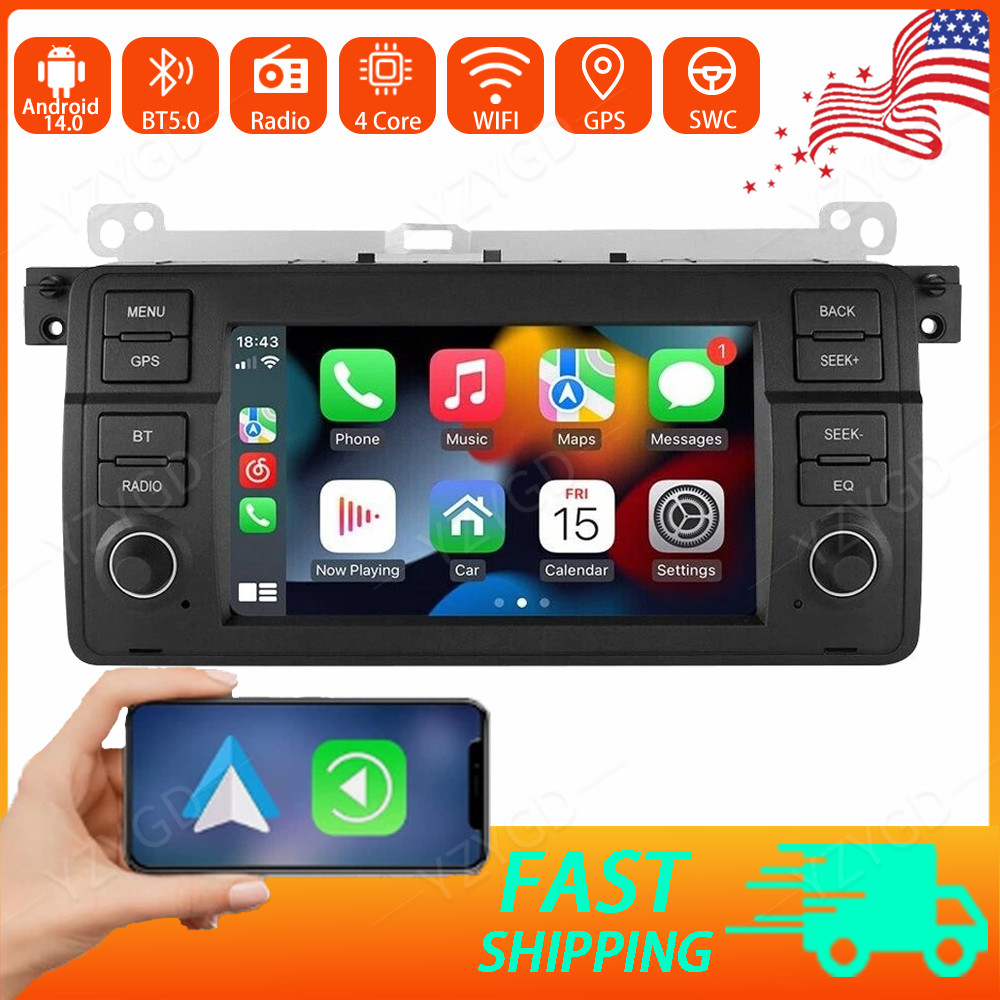 Android CarPlay Car Stereo Radio For BMW MG ZT 2001-2005 GPS Navi Screen 2+32GB