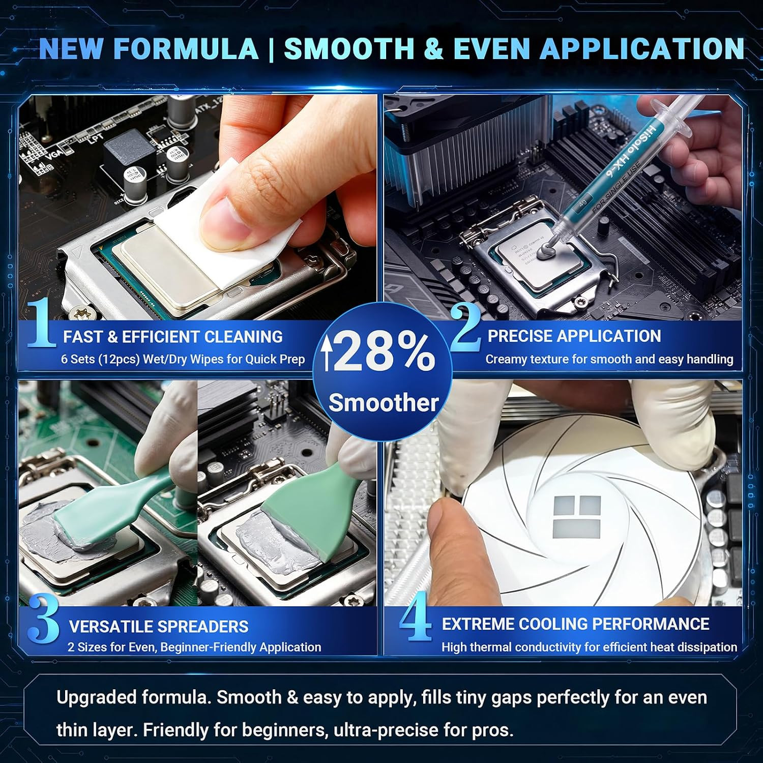 2 Pack 4g Each Premium High-Performance Thermal Paste Kit