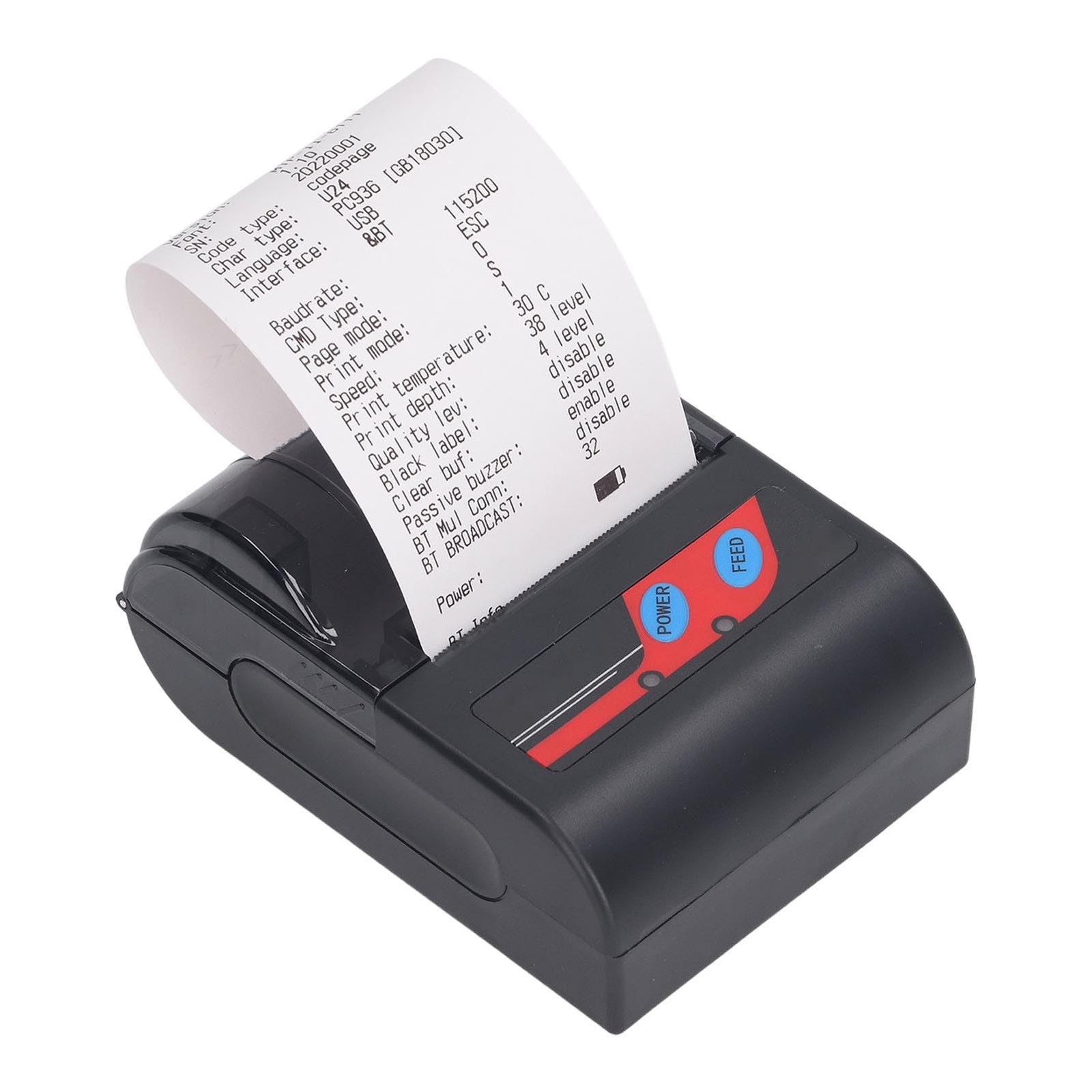 Hilitand Portable Handheld Thermal Receipt Printer 80mm Second Printing...