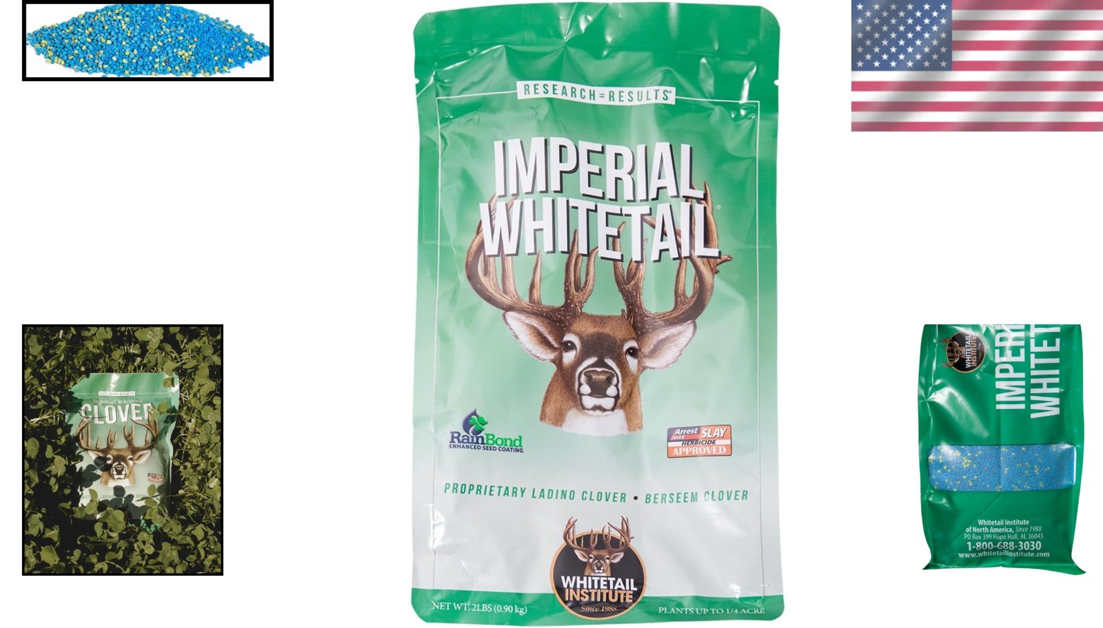 High Protein Imperial Deer Seed - Non-GMO Clover for Fawn Health & Antlers
