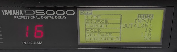 YAMAHA D5000 PROFRSSIONAL DIGITAL DELAY GUITAR EFFECT RACK MODULE