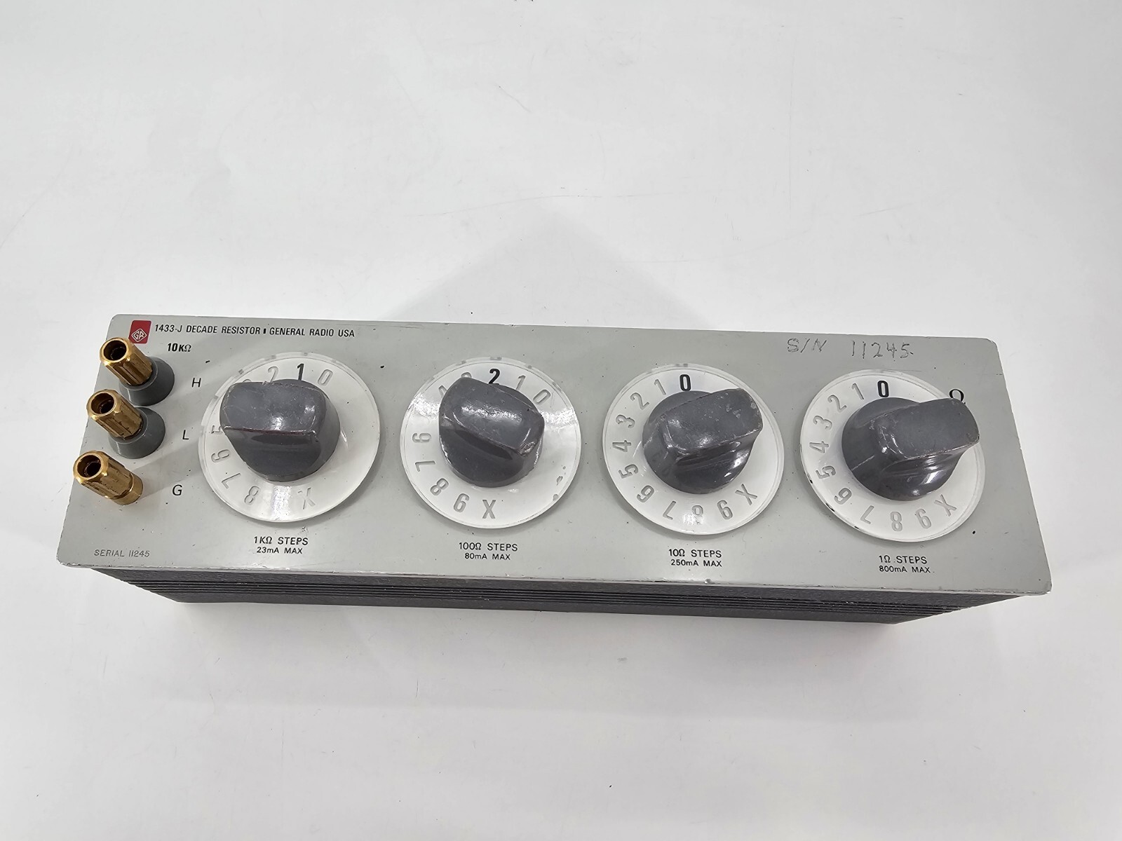 General Radio 1433-J Decade Resistor. 0 To 11110 Ohms In 1 Ohm Steps