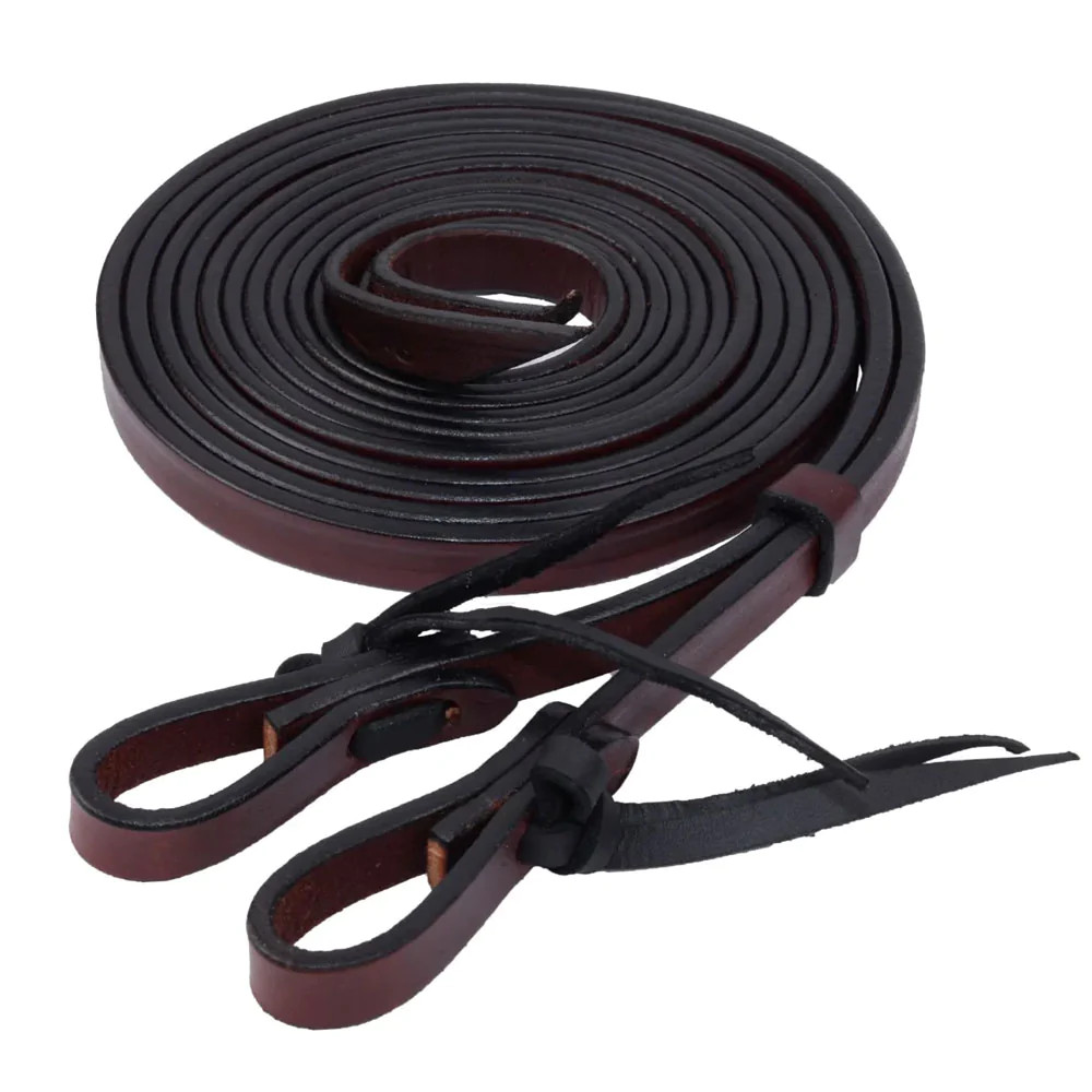4752-580T Circle Y Waterloop Split Rein - 5/8" x 7.5'- Chestnut NEW