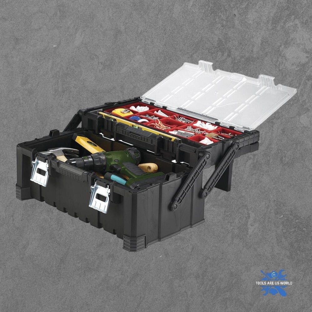 22" Heavy Duty Cantilever Removable Bin Cantilever Tool Box Back Leg Organizer