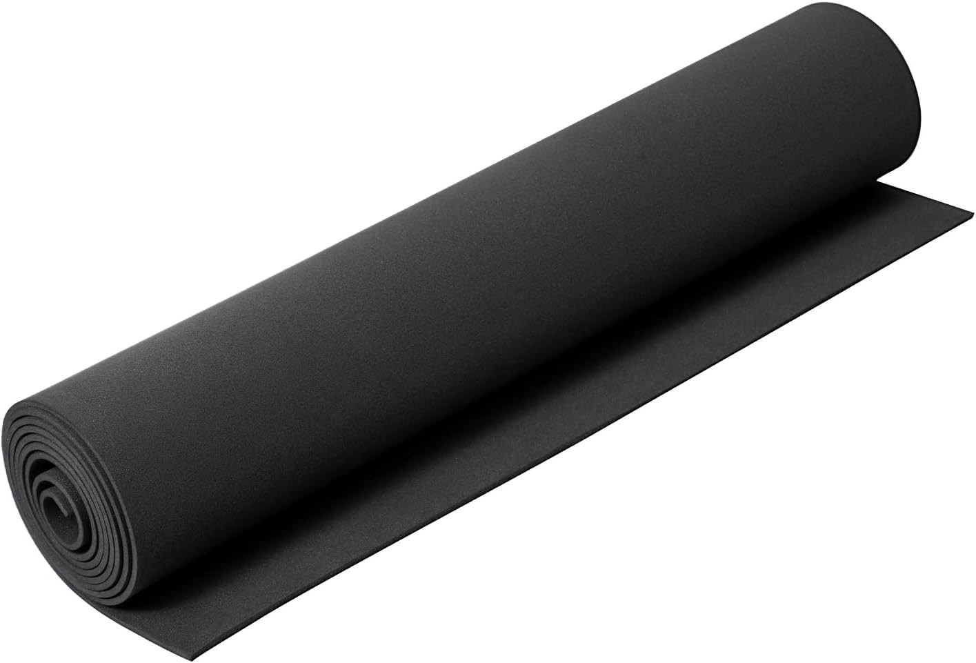 EVA Foam 2Mm, Cosplay Foam Roll 16 X 59In (6.5Sqft) Black, Suitable for Large Fo