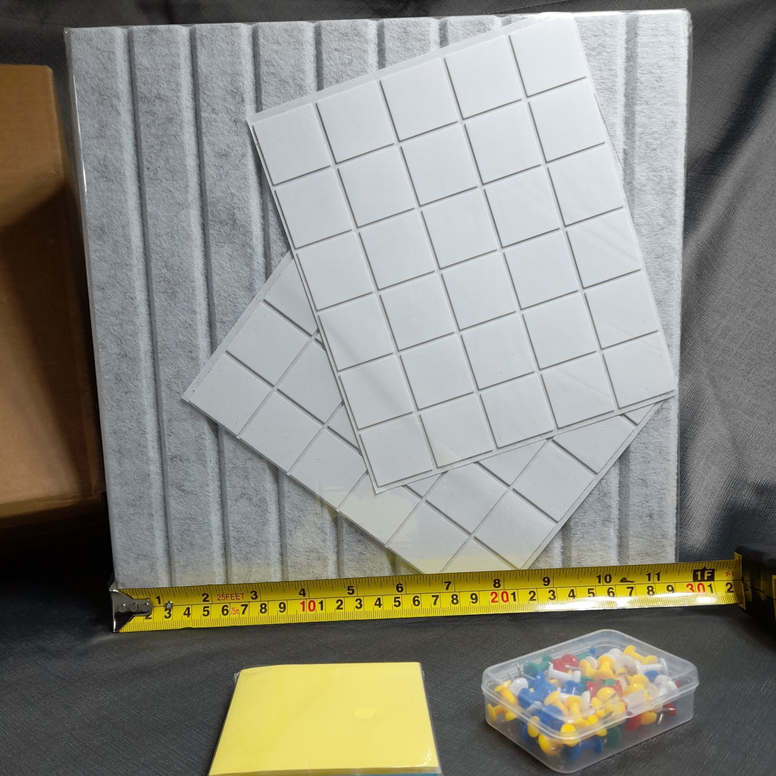 Large Cork Board for Office Black Felt, Marble White 120cm x90cm, free shipping