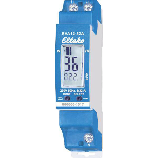 Eltako 28032411 EVA12-32A Electricity Meter AC 32A Non-Mid Driver Mount