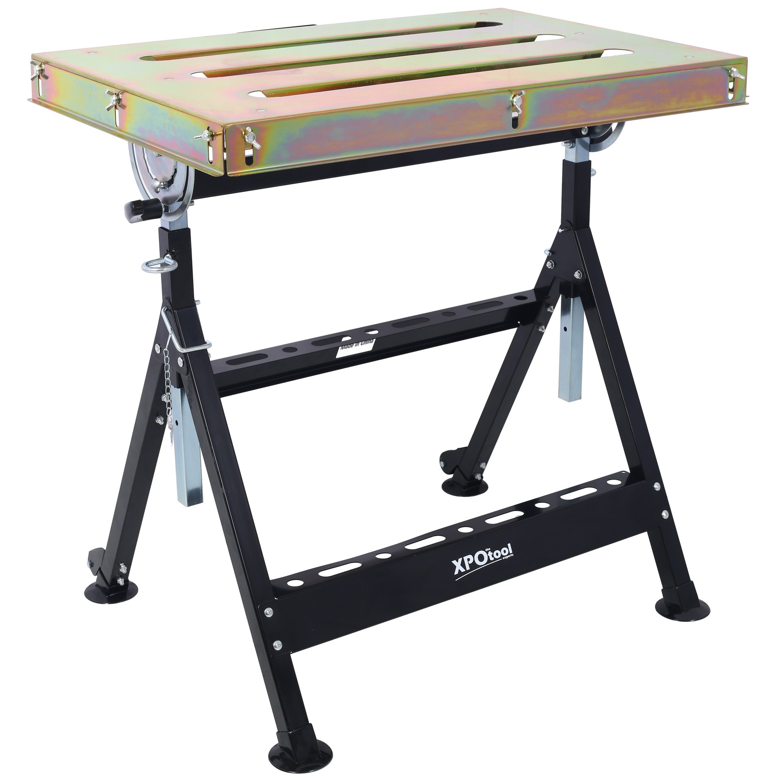 Welding Table 30"x20", 400lbs Load Capacity on Wheels, Foldable & Adjustable