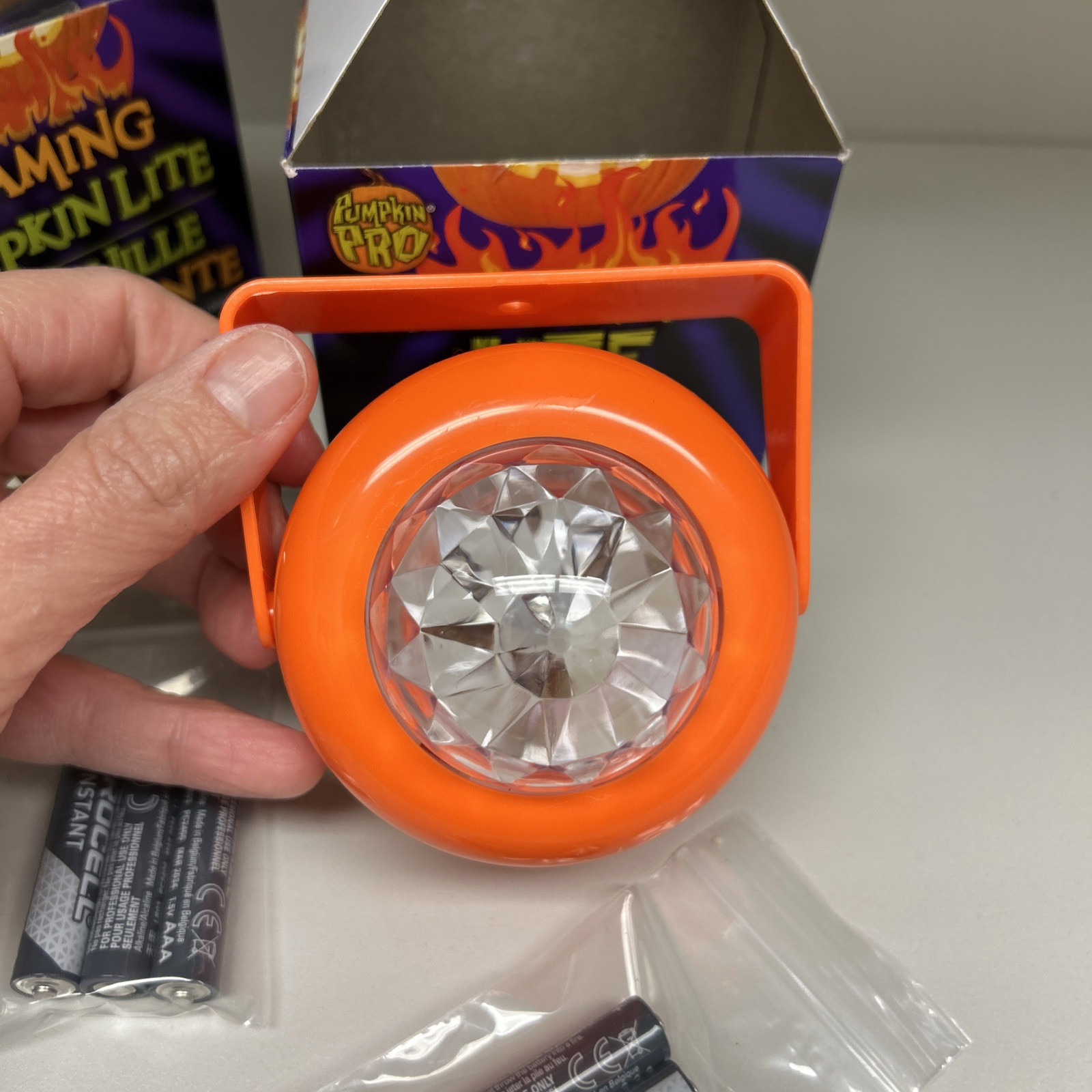 Lot Of 2 Pumpkin Pro Halloween Flaming Pumpkin Light Timers