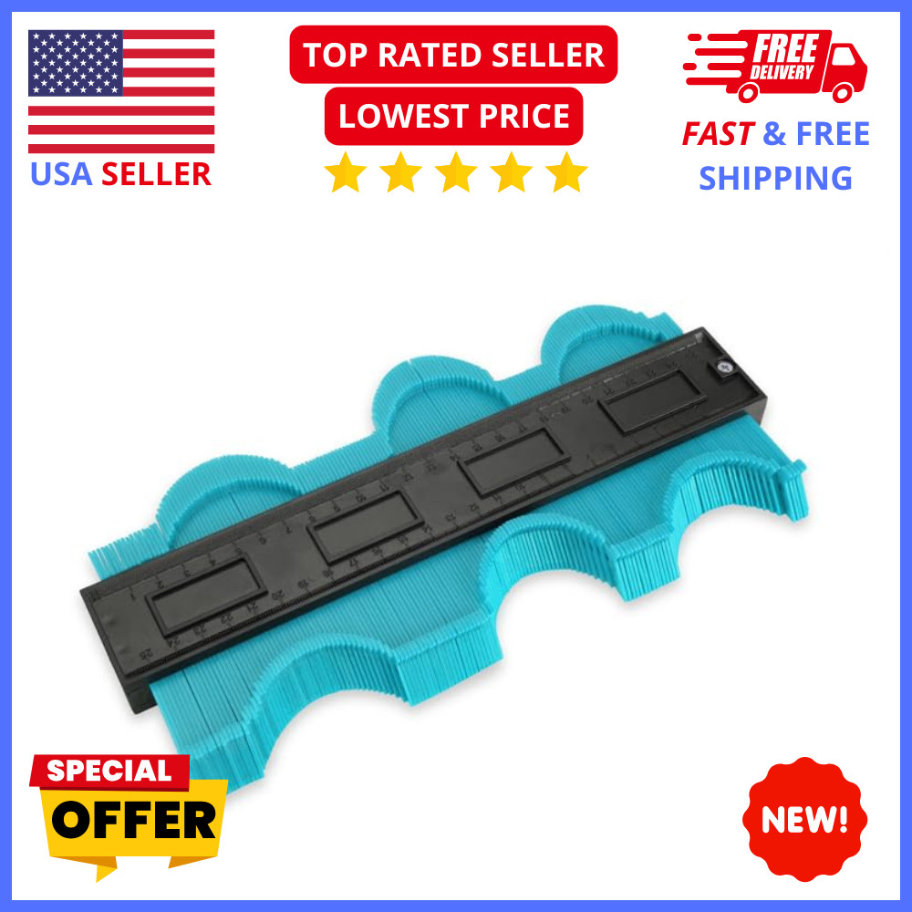 10in Contour Gauge Duplicator Shape Tracing Tool Woodworking Measuring Tool