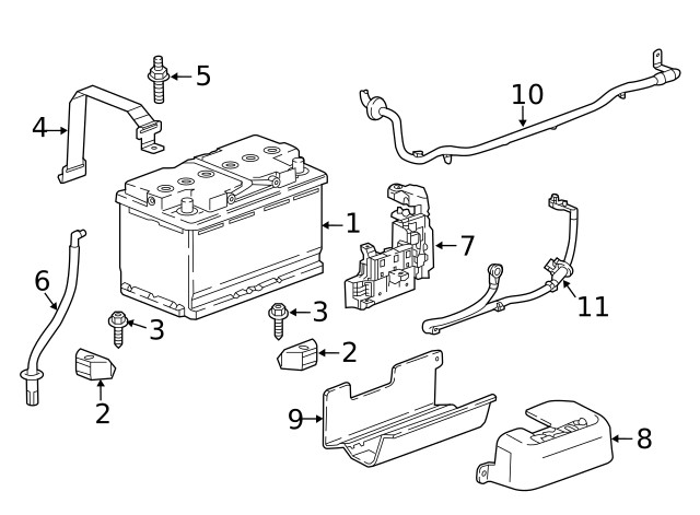 Genuine GM Battery Hold Down Strap 84200007
