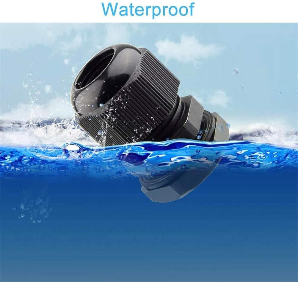 25 Pack Waterproof Cable Glands Pg7 Pg9 Pg11 Pg13.5 Pg16 For Electrical Conne...