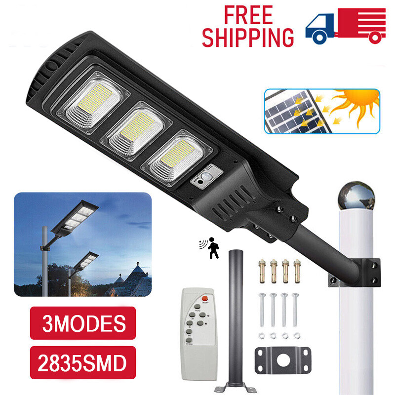 Commercial Solar Street Lamps LED Full Brightness Outdoor Dusk-to-Dawn Road Lamp