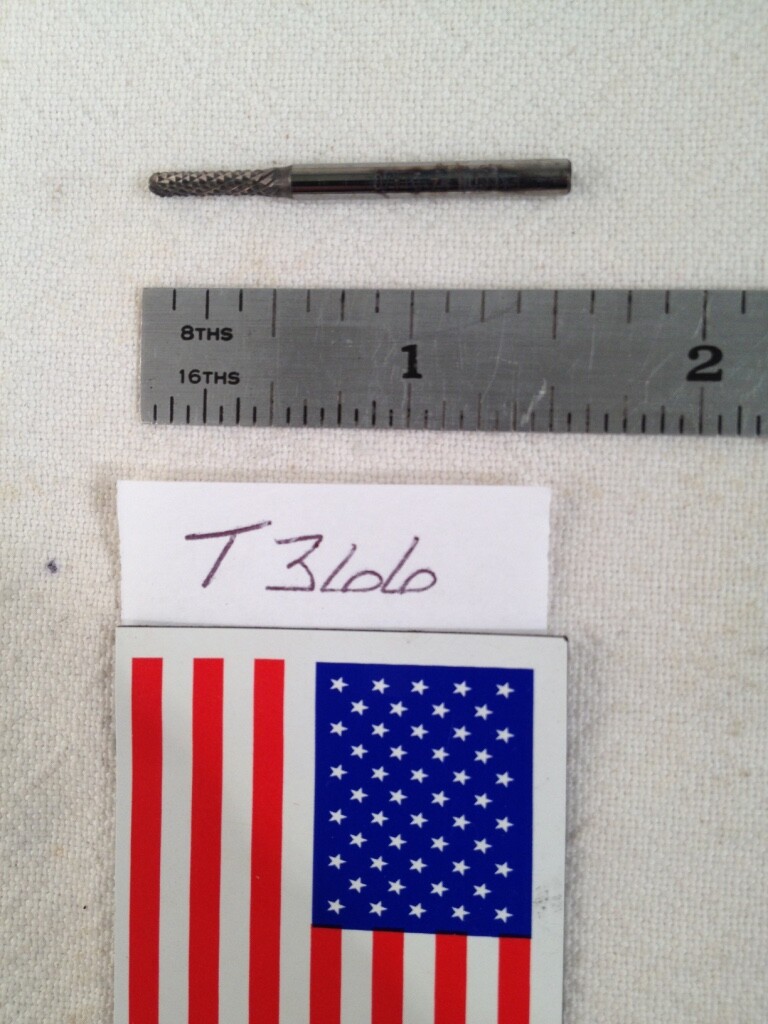 NEW FALCON / SGS 1/8" SH CARBIDE BURR SC-41 DIAMOND CUT CYLINDER BALL NOSE -T366