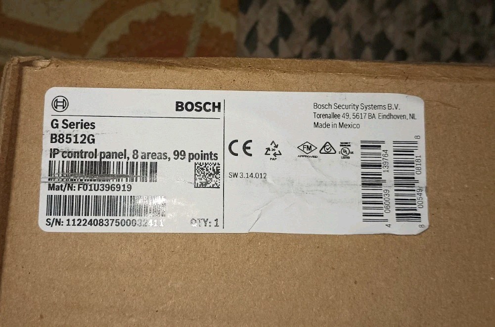Bosch B8512G Control Panel IP 8 Areas 99 Points MPN B8512G Security System
