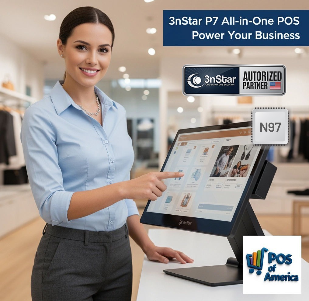 3nStar P7 All-in One Point of Sale N97, 8GB 240GB SSD Capacitive WiFi BT W11