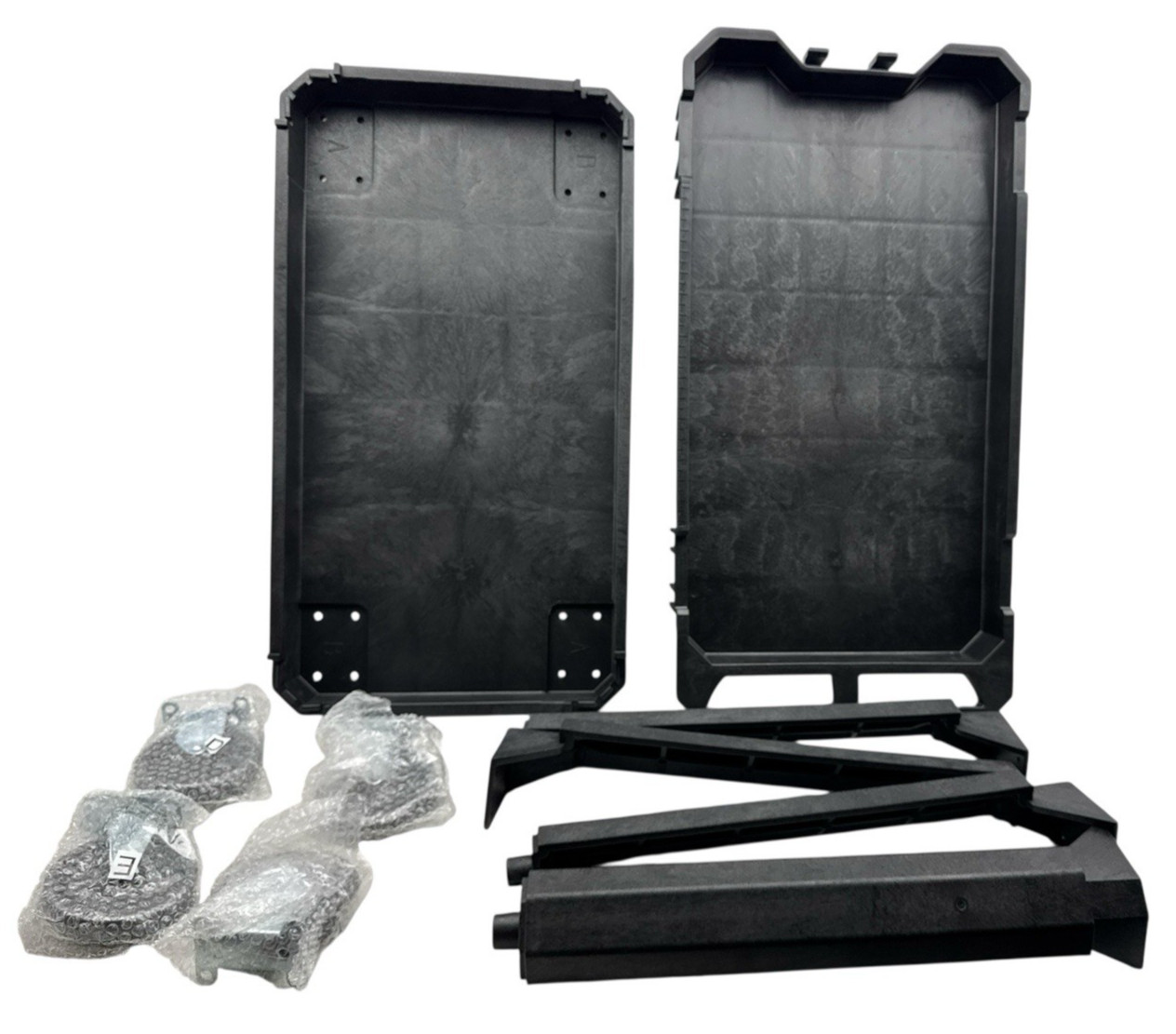 Husky 2-Tier Storage Utility Cart 4-Wheeled Missing Hardware 1000005206