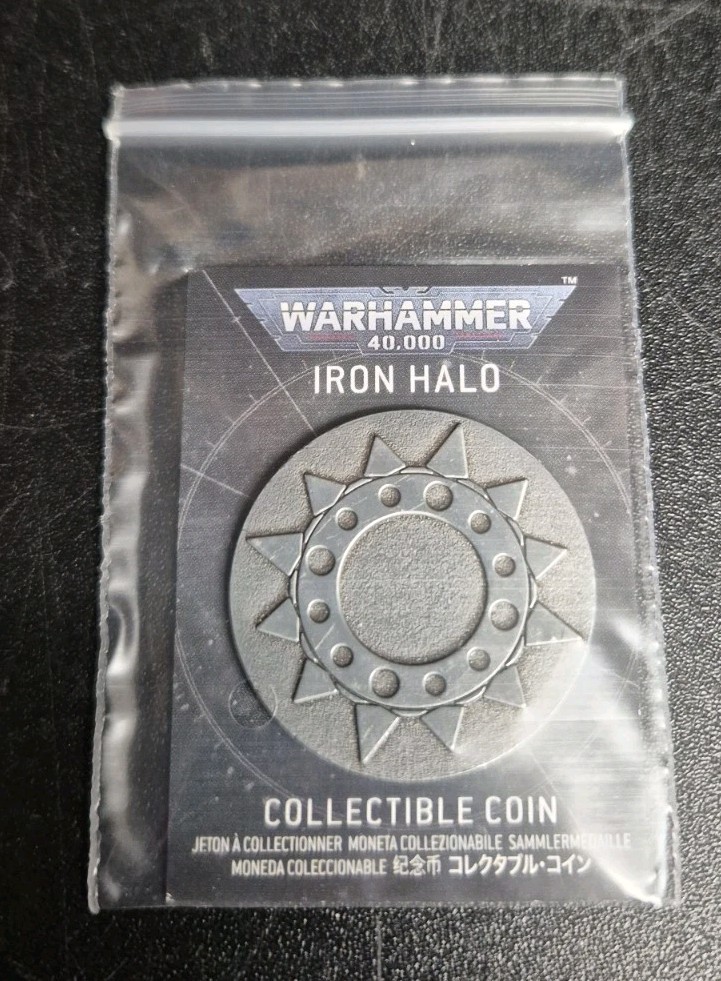Iron Halo Collectible Coin New Games Workshop Warhammer 40k Space Marines