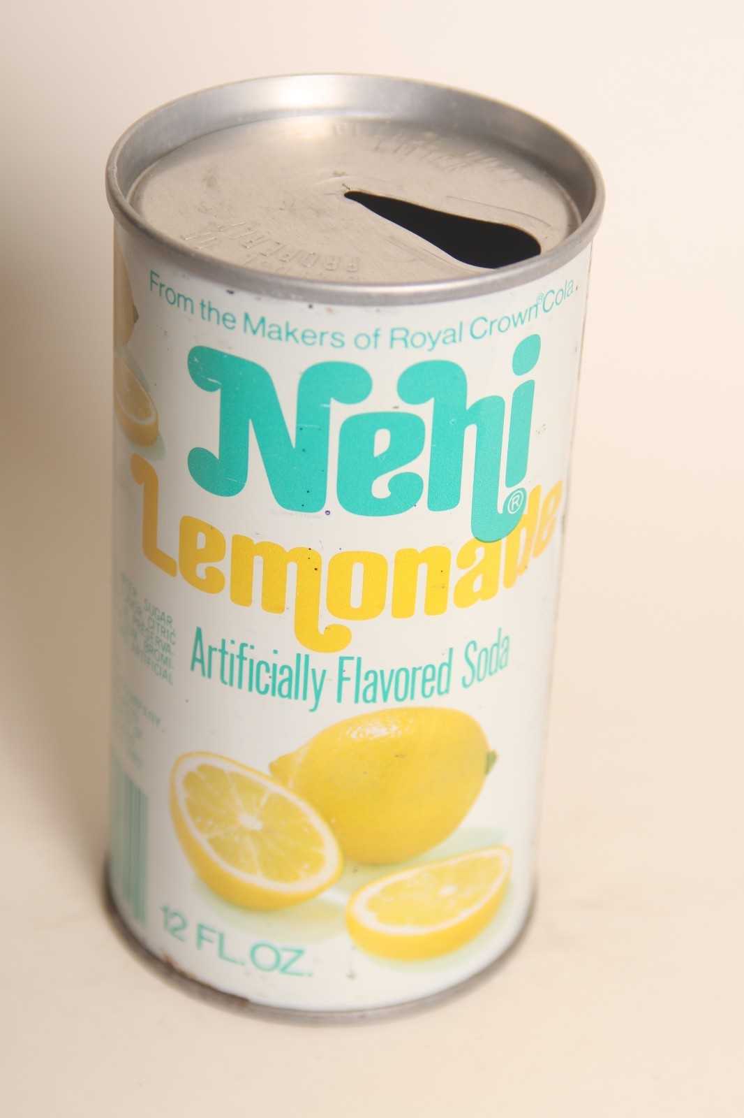 Nehi Lemonade soda can - 12oz