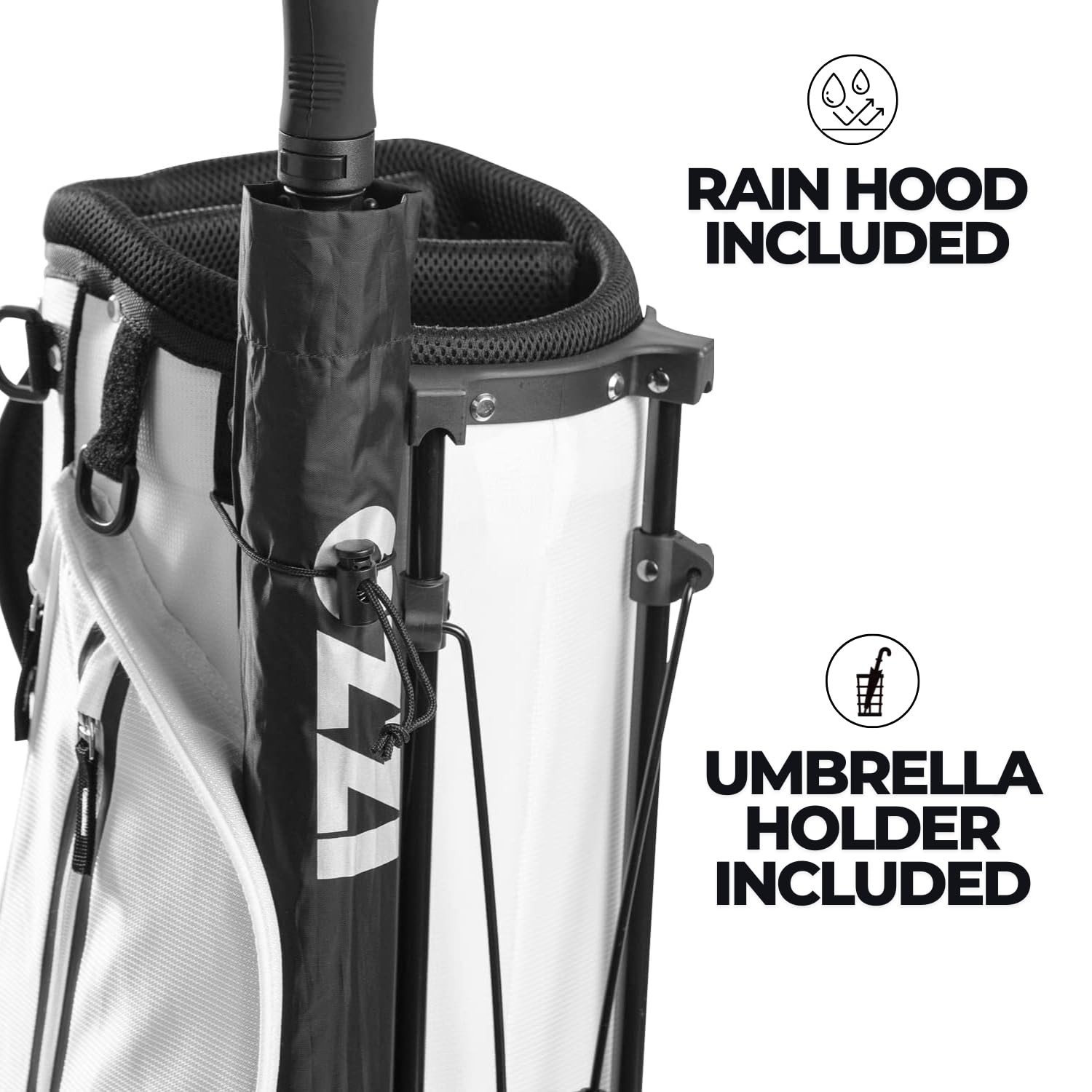 Izzo Ultra Lite Golf Stand Bag White