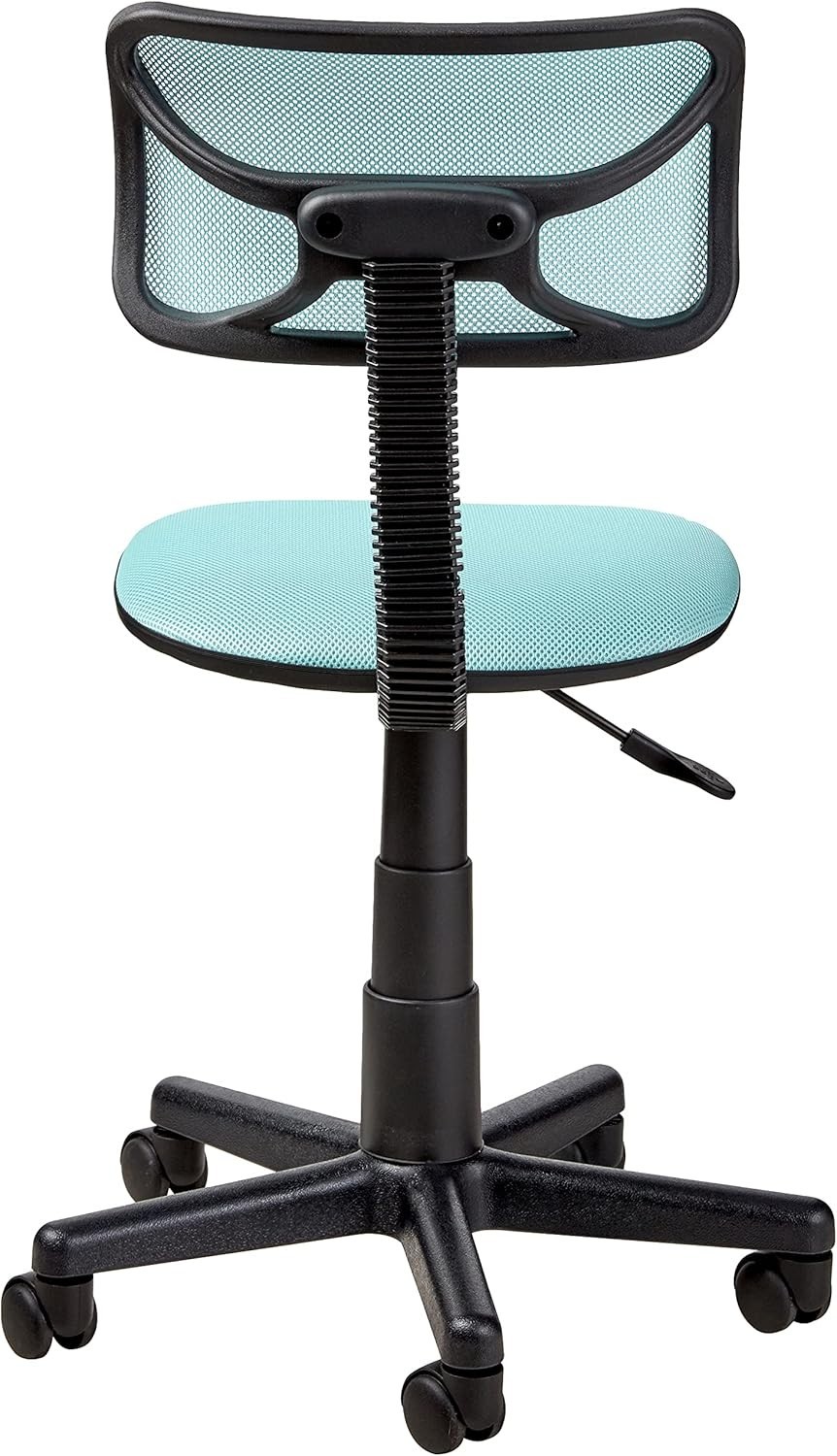 Breathable Blue Mesh Desk Chair with Adjustable Height and Caster Wheels