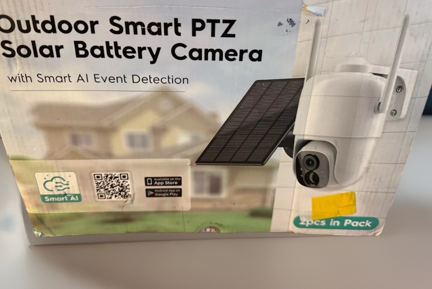 WIFI CCTV Outdoor Security Camera Wireless Solar Battery Powered PTZ View 360°