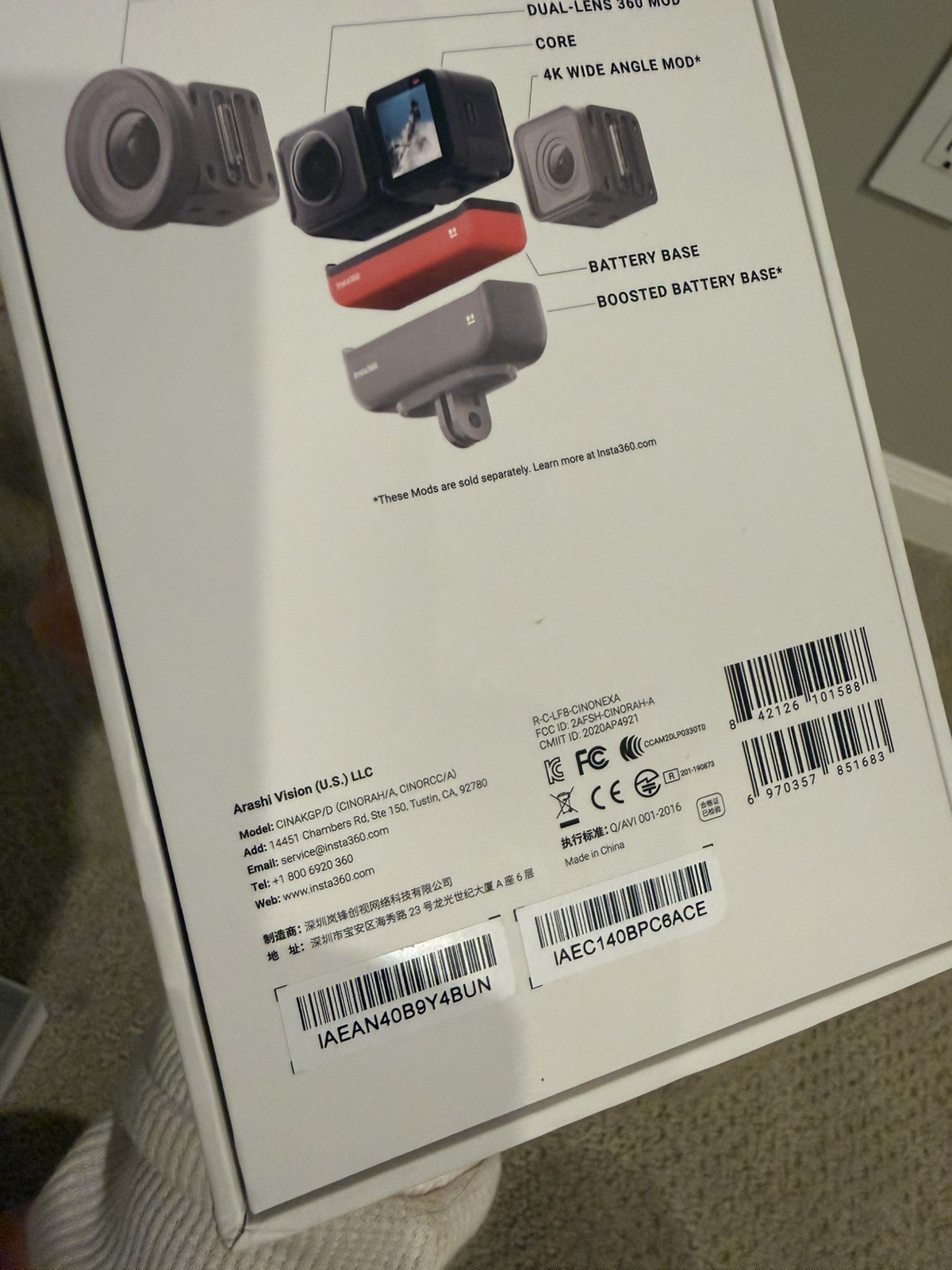 Insta360 ONE R 360 Edition Camera. New! Opened Box.