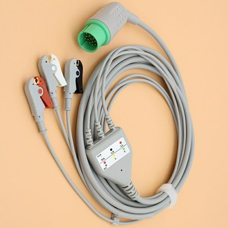3-Lead ECG/EKG Cable Clip 3M 17Pin Fit for Spacelabs 90496/90369/90367 Ultraview