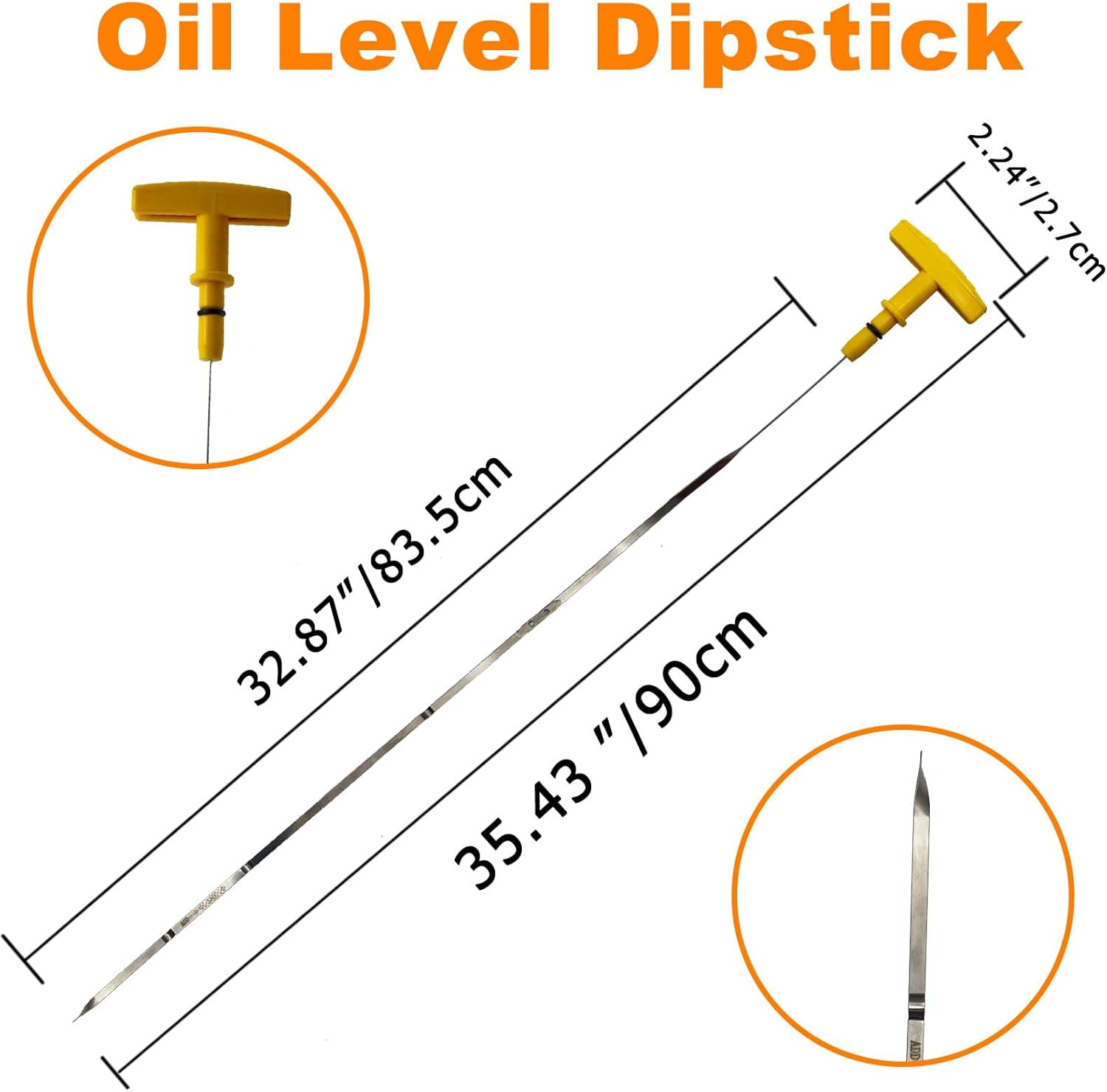 Engine Oil Level Dipstick Fluid Indicator, for 2011-2019 Ram 1500, 2011-2017 Ram