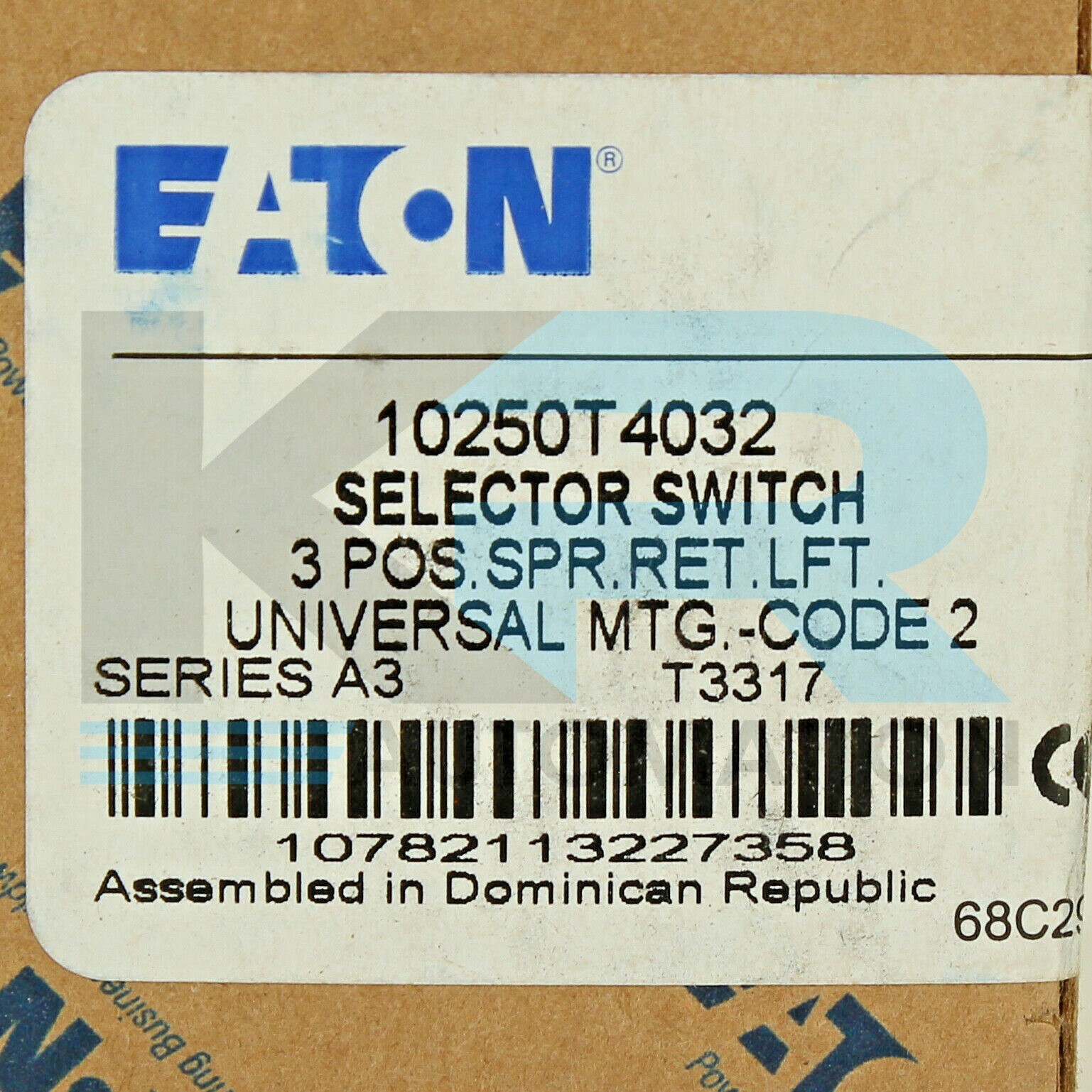 NEW Eaton 10250T4032 /A3 3 Position Selector Switch
