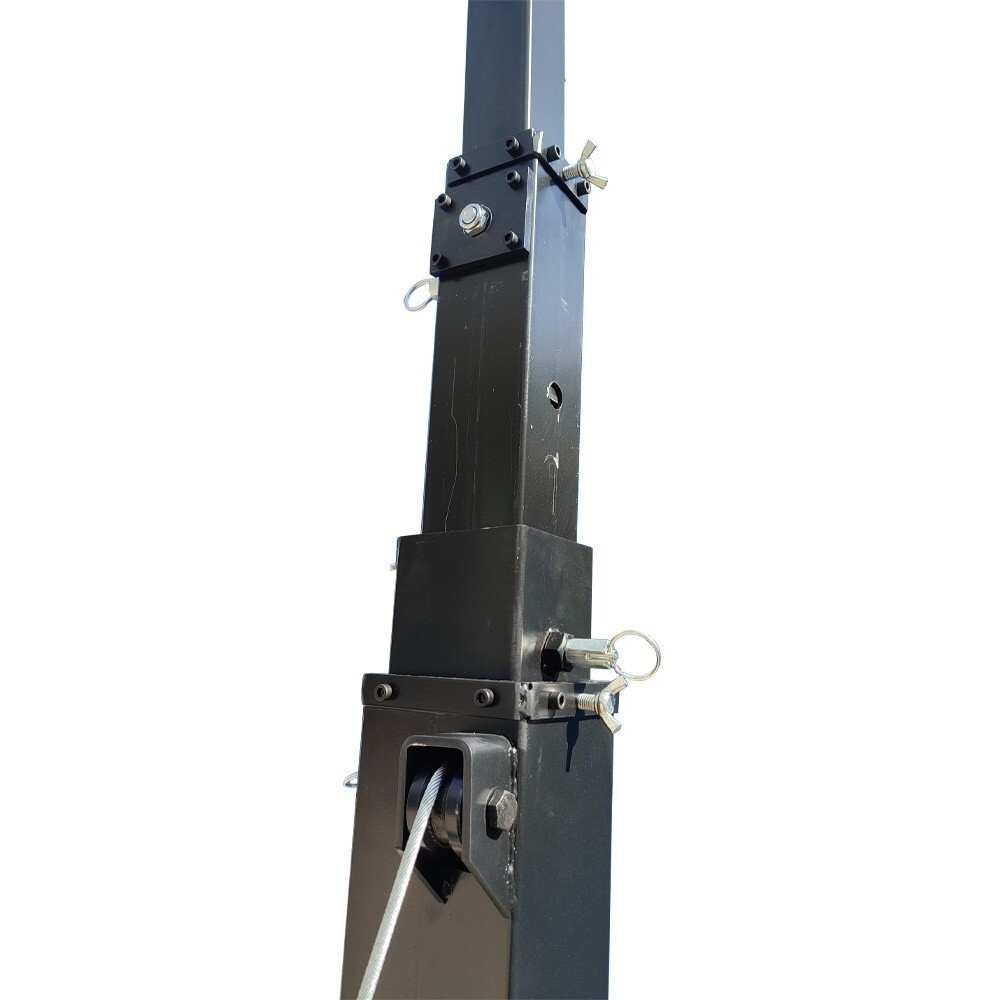 2Pcs Height Adjust 2Layers Stage Bracket with 16 Lights Position Stand 70"-275"
