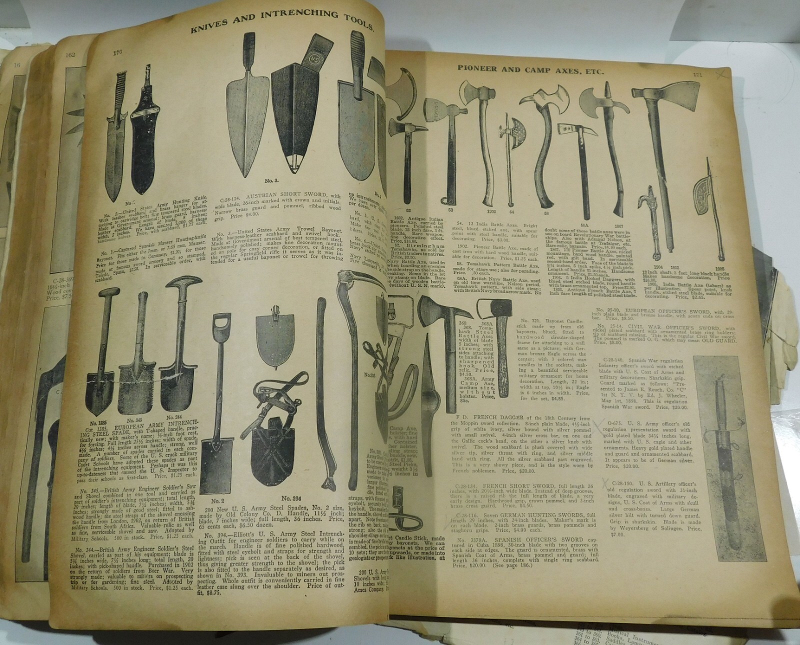 1929 Weapons and Munitions catalog in poor condition