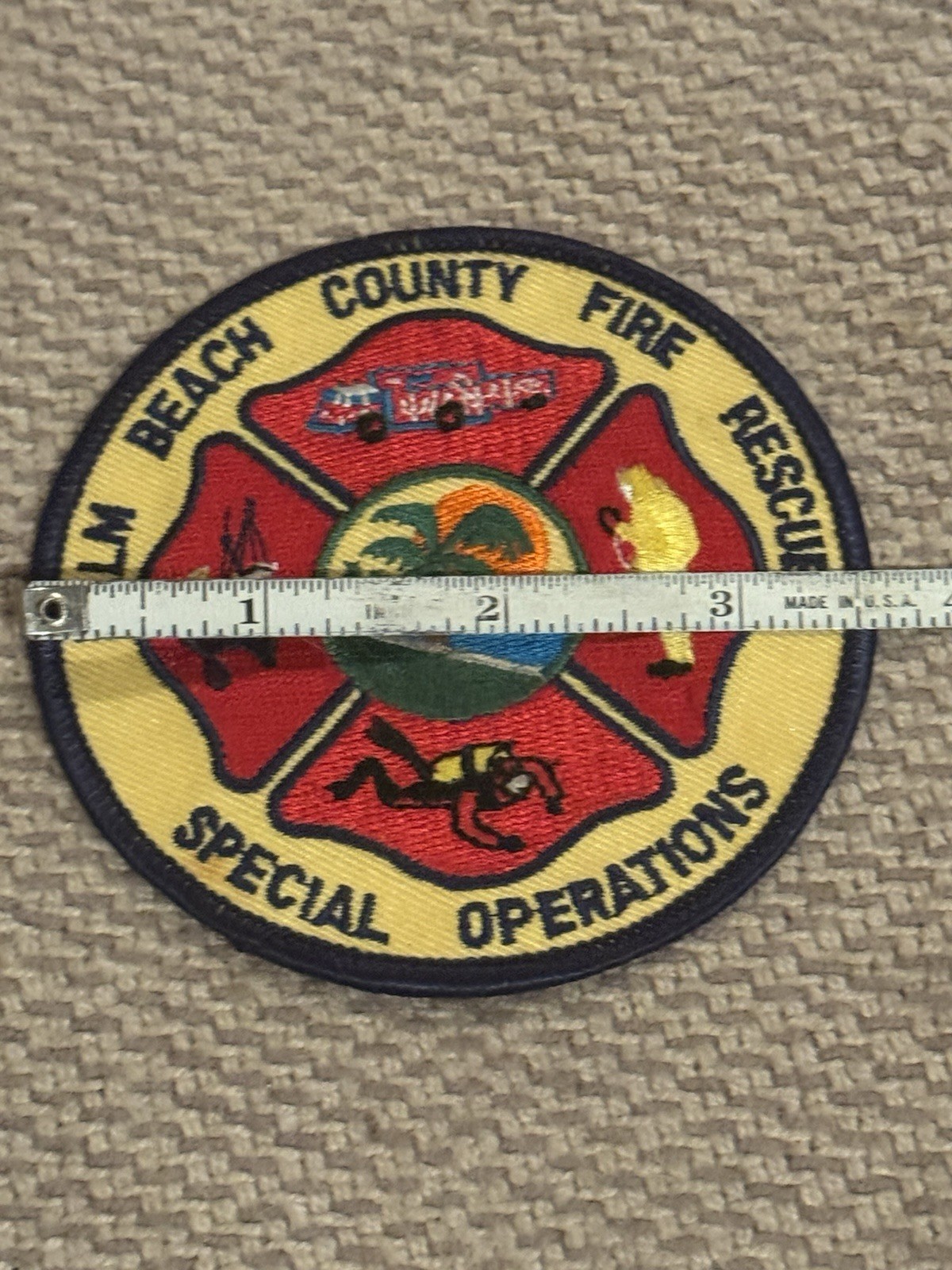 Palm Beach County Florida Fire Rescue “Special Operations” 3.5” Cloth Patch