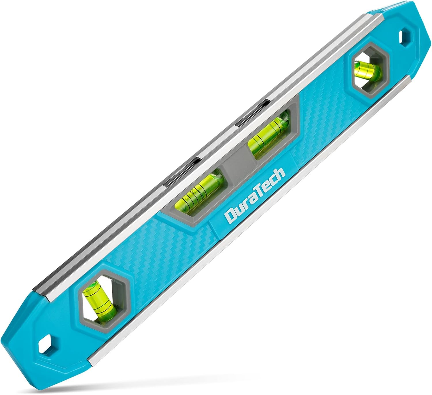 DURATECH 12-Inch Torpedo Level, Magnetic Leveler Tool with 0°/45°/90° Bubbles &