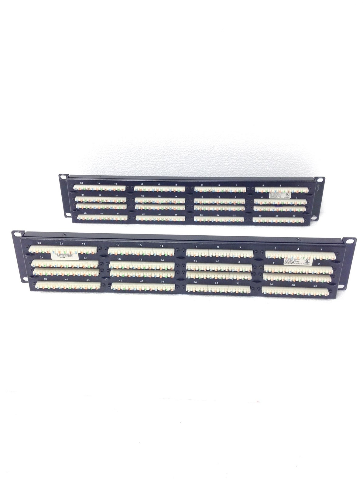 20x SIEMON High Density Cat 5e 48-port Patch Panel HD5-48T4 2RMS T568A WORKING